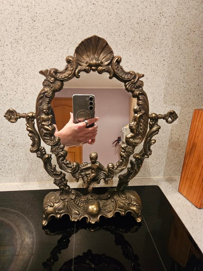 miroir sur pied vintage, Antiquités & Art, Enlèvement