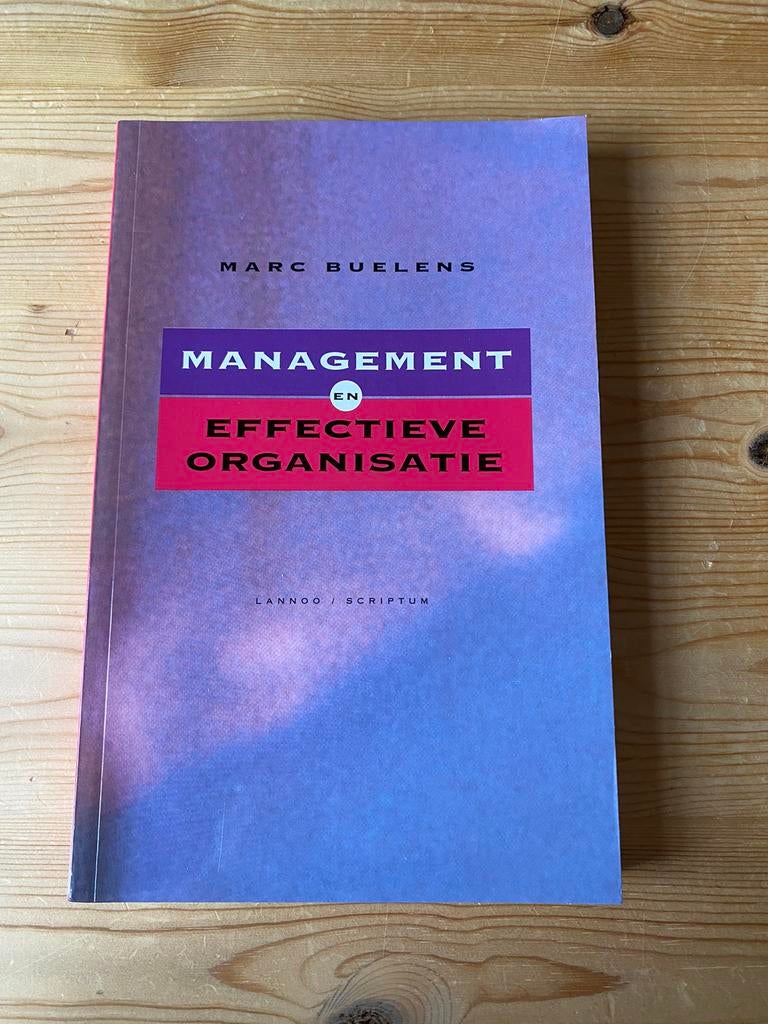 M. Buelens - Management en effectieve organisatie, Comme neuf, Management, Enlèvement, M. Buelens