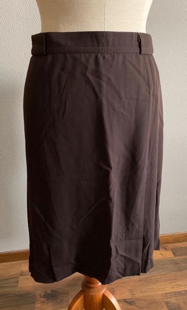 Donkerbruine rok Louis Féraud maat 46, Bruin, Verzenden, Maat 46/48 (XL) of groter, Louis Féraud