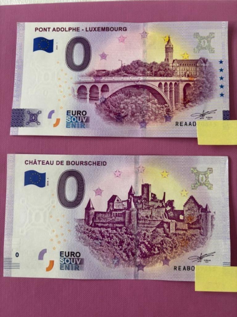Duotickets 0€ souvenir Luxemburg, Postzegels en Munten, Bankbiljetten | Europa | Niet-Eurobiljetten, Ophalen of Verzenden, Overige landen