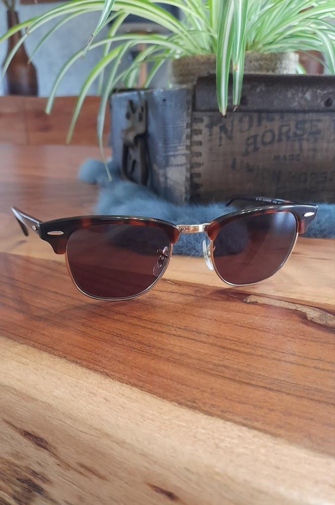Rayban Clubmaster Classic op lichte sterkte, Bruin, Ophalen of Verzenden, Zo goed als nieuw, Ray-Ban