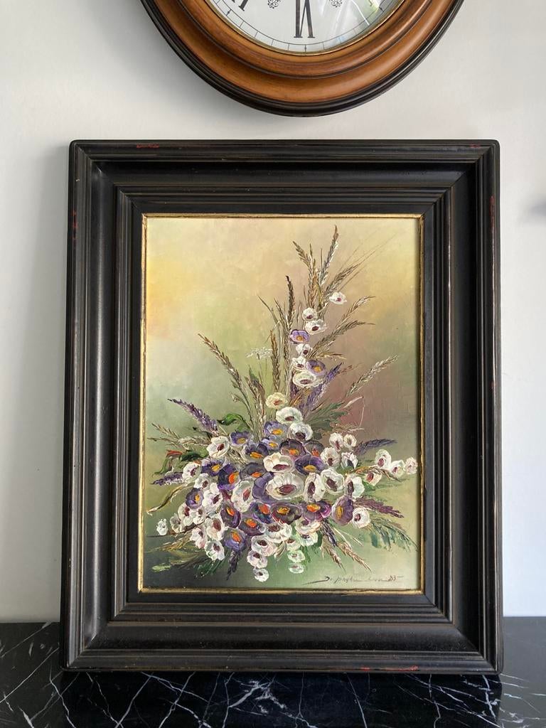 Nature morte et fleurs de DE JONGE, peinture à l'huile, Enlèvement ou Envoi