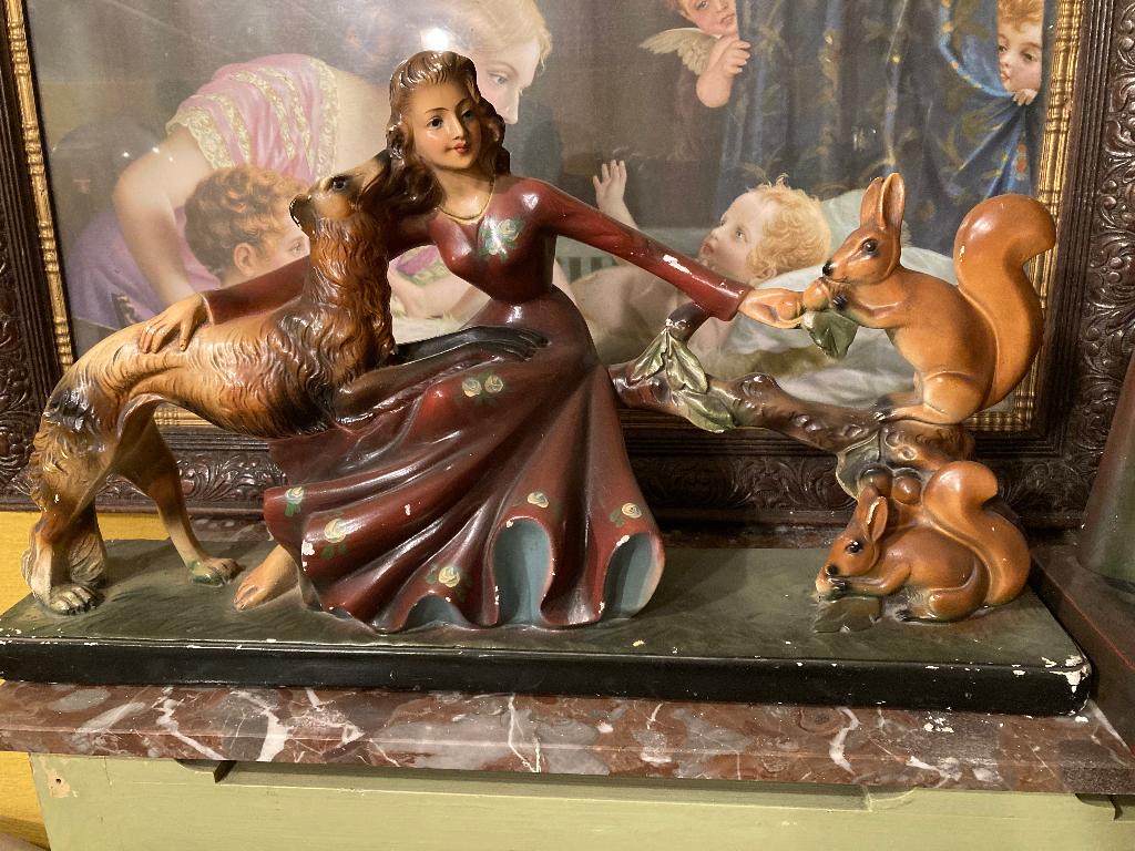Romantisch beeld van Diana, godin van de jacht. Retro, Antiek en Kunst, Curiosa en Brocante, Ophalen