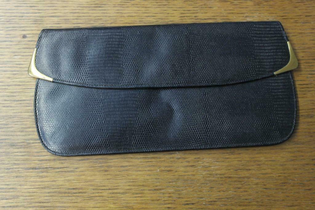 Pochette en lézard des années 60, Bijoux, Sacs & Beauté, Sacs | Sacs Femme, Comme neuf, Sac de soirée, Noir, Enlèvement ou Envoi