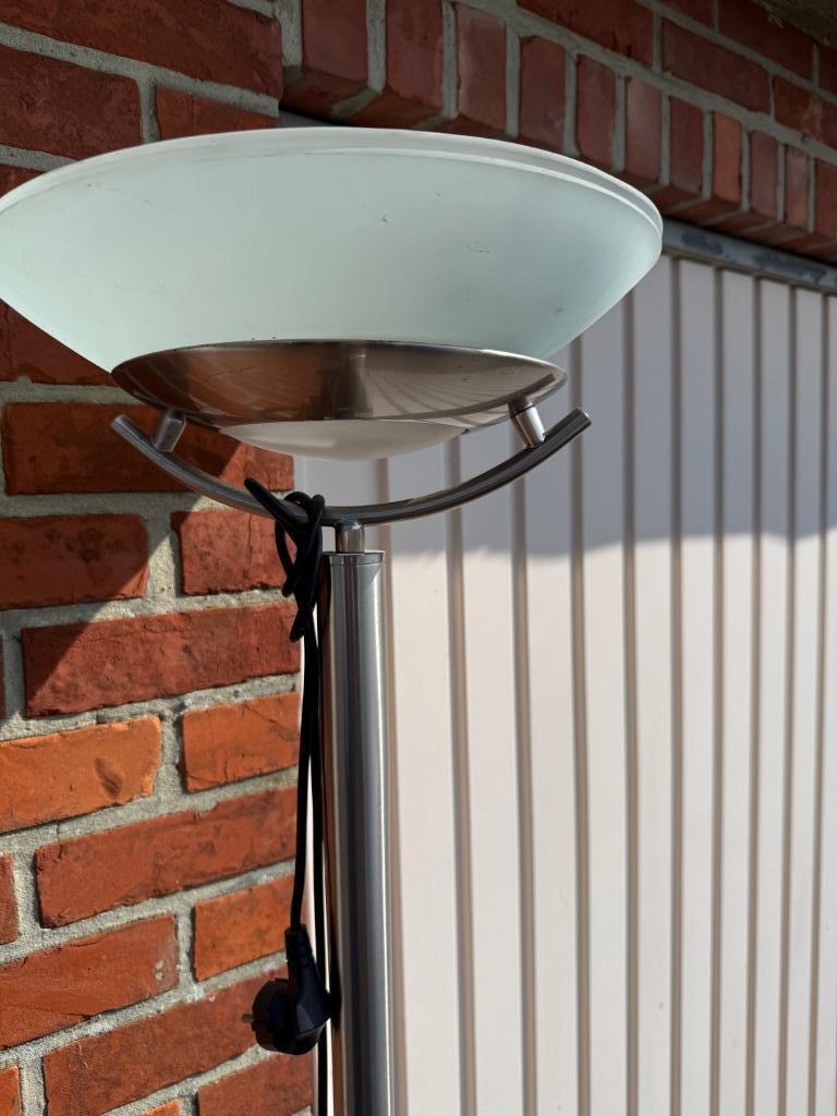 Staande lamp, Huis en Inrichting, Ophalen, Zo goed als nieuw, Glas, 150 tot 200 cm