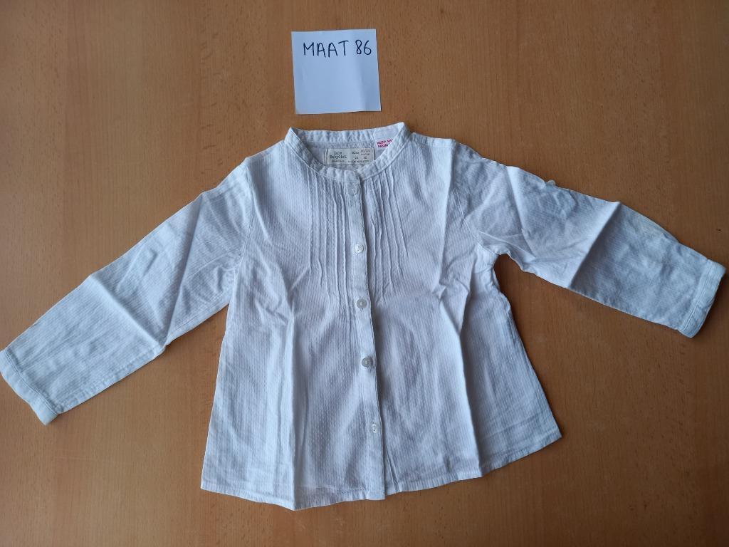 Nieuwstaat hemdje/bloesje meisje maat 86, Kinderen en Baby's, Babykleding | Maat 86, Zo goed als nieuw, Zara, Overhemdje of Bloesje