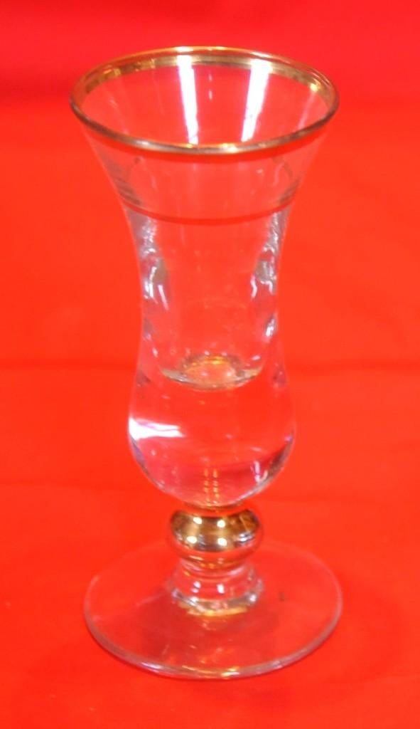 verre a liqueur sur pied rehaut doré (18), Enlèvement ou Envoi