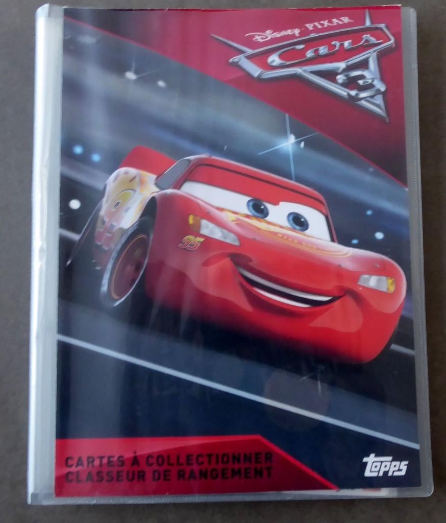 Classeur Topps Cars 3 avec 141 cartes+ 3 cartes éd.lim.-2017, Collections, Enlèvement ou Envoi