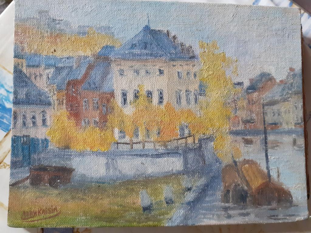 peinture le grognon Namur 1900
Signée Adry Kaisin, Enlèvement