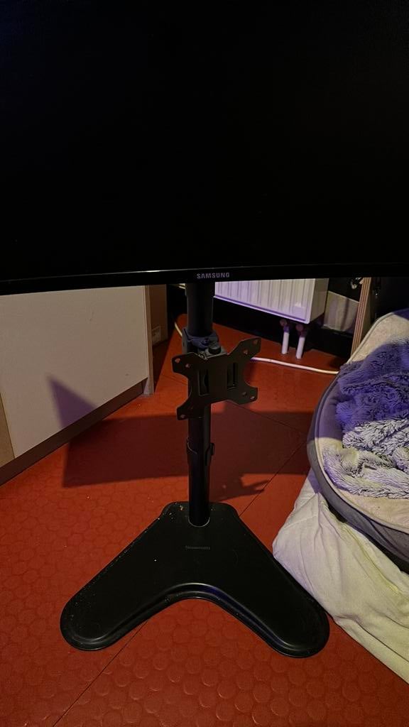 Neomounts monitor standaard 2 monitors, Ophalen, Zo goed als nieuw