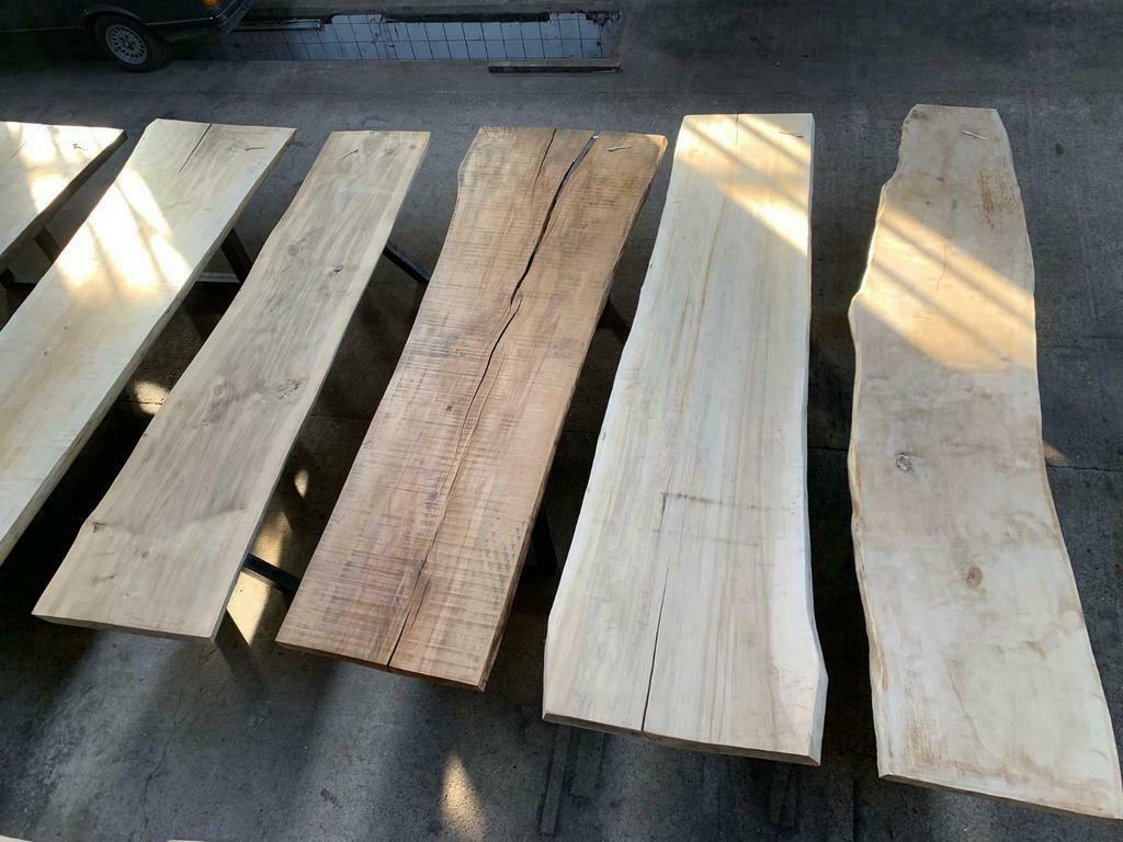 Boomstam tafels, tafelbladen onderstellen, Ophalen of Verzenden, Nieuw, Planken
