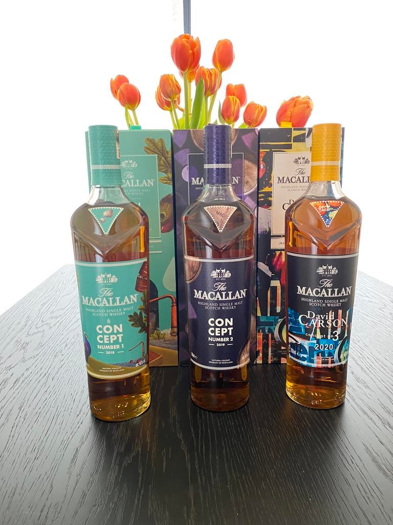 Macallan Concept serie ( 1-2-3) - Whisky, Ophalen of Verzenden, Nieuw, Overige typen, Vol