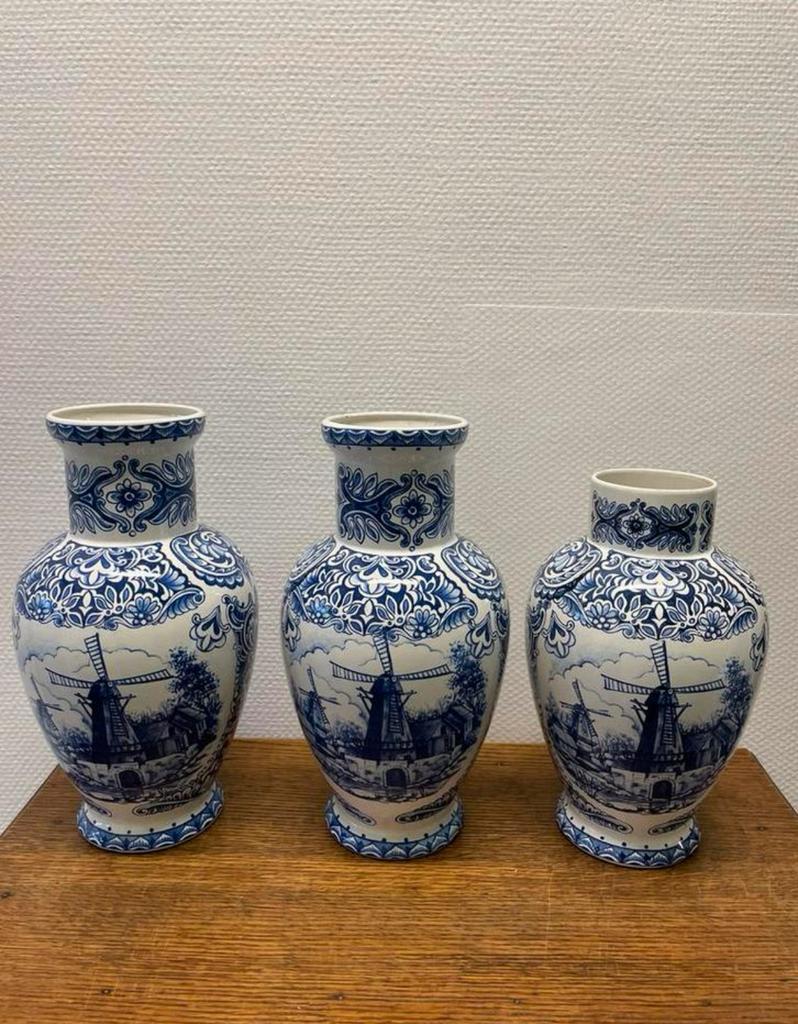 Vases bleus de Delft anciens, Enlèvement ou Envoi