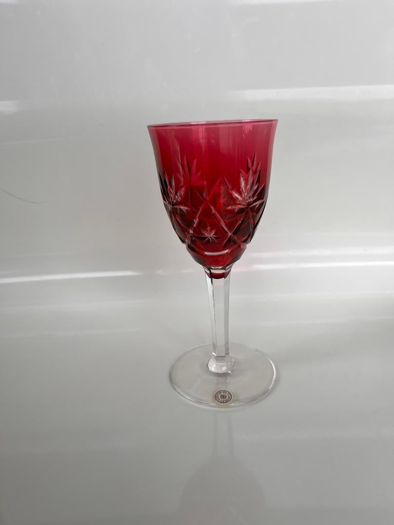 Coffret 6 Verres en Cristal Val Saint Lambert, Enlèvement ou Envoi