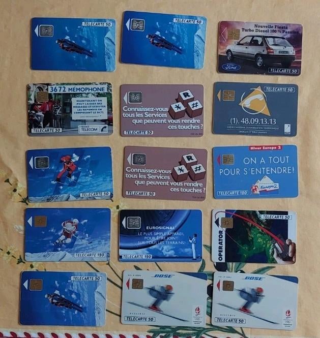 15 cartes téléphoniques françaises de 1991, Enlèvement ou Envoi