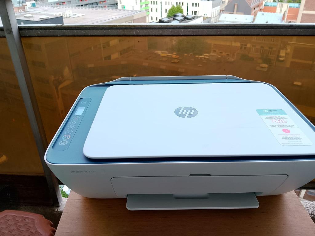 PRINTER HP 2721 ALLES-IN-ÉÉN WITTE WIFI-KOPIEERSCANNER, Ophalen, Gebruikt