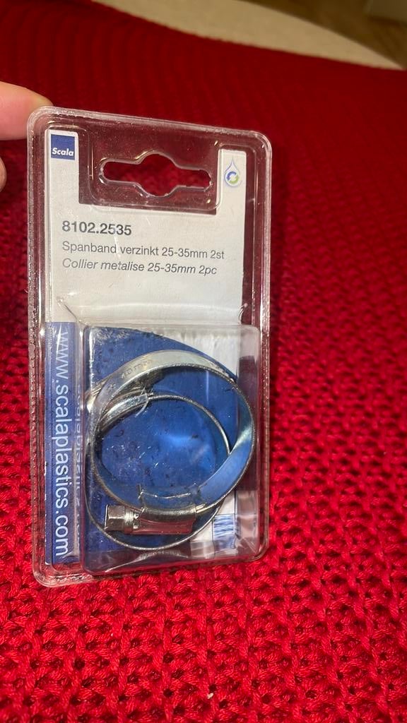 Scala (neufs) Colliers (2x) metalise 25-35 mm, Envoi, Neuf