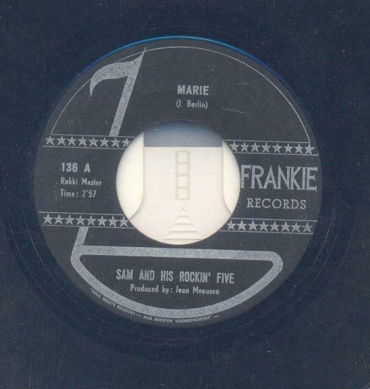 Sam & his Rockin’ Five – Marie (Zwart label) - Single, Enlèvement ou Envoi, Utilisé