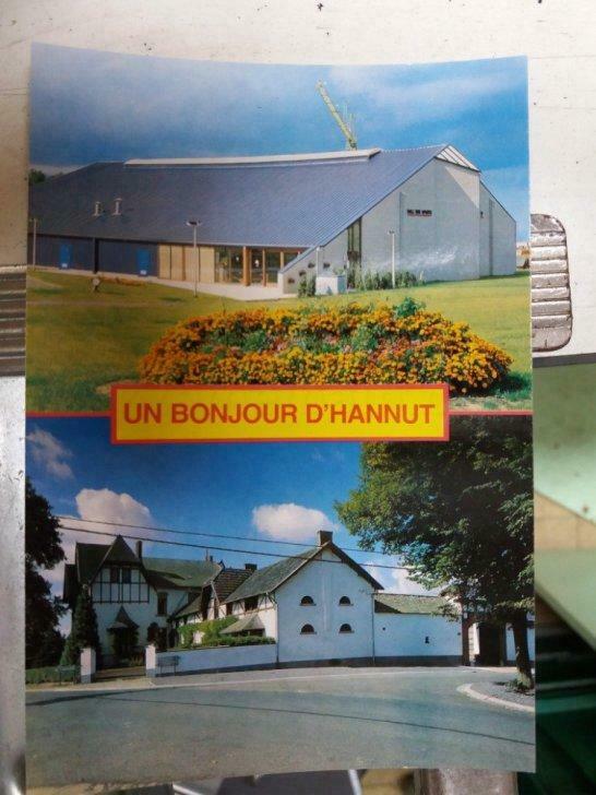 carte postale un bonjour d'hannut, Collections, Cartes postales | Étranger