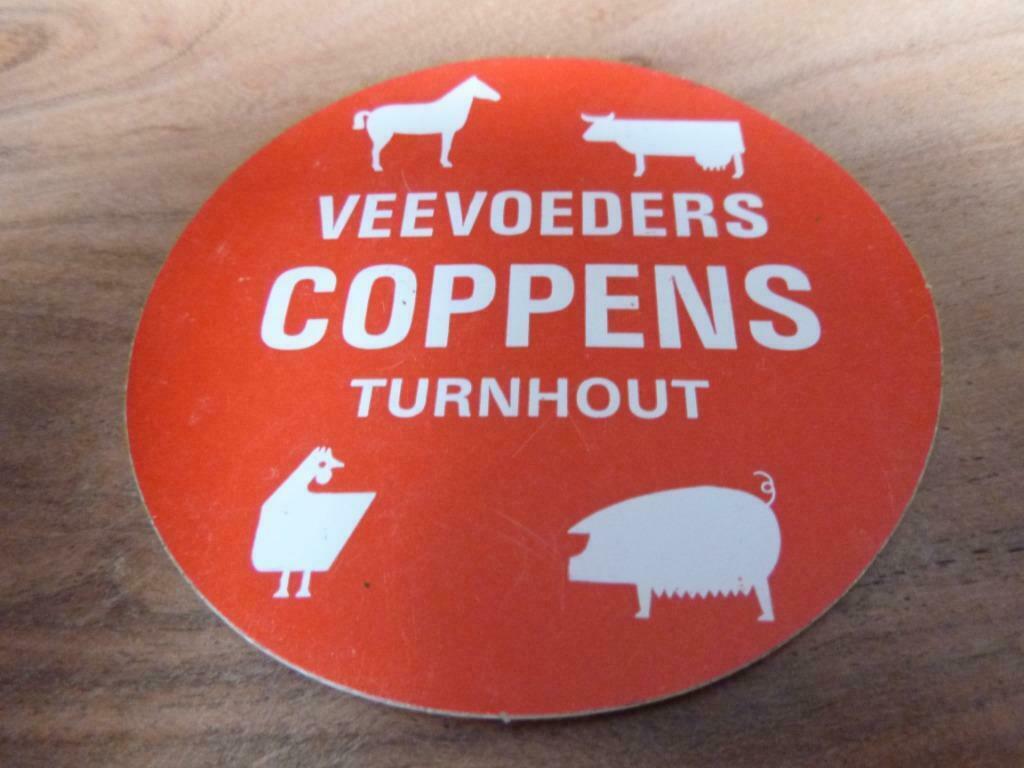 oude sticker turnhout veevoeders coppens, Verzamelen, Verzenden, Nieuw