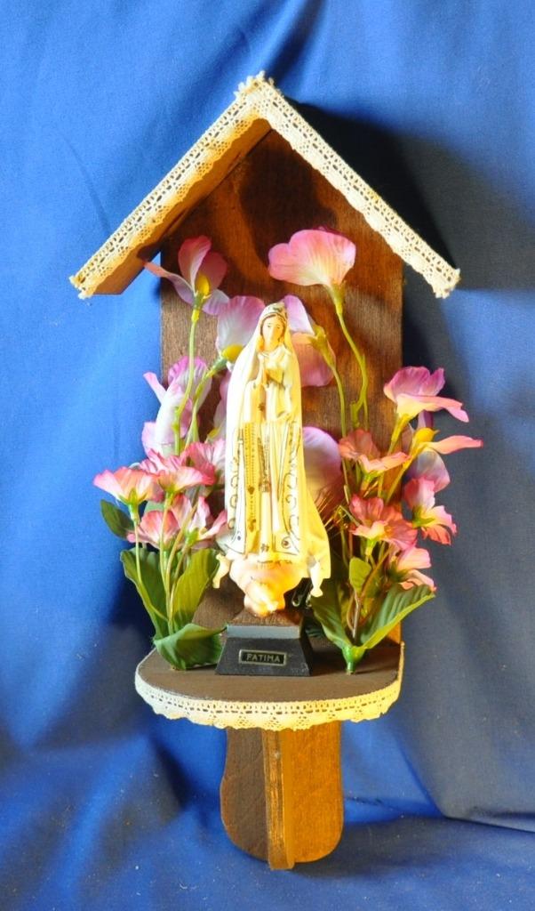 chapelle murale en bois avec vierge fatima, Enlèvement ou Envoi