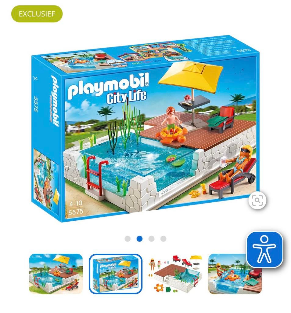 Playmobil city life zwembad, Ophalen of Verzenden, Zo goed als nieuw