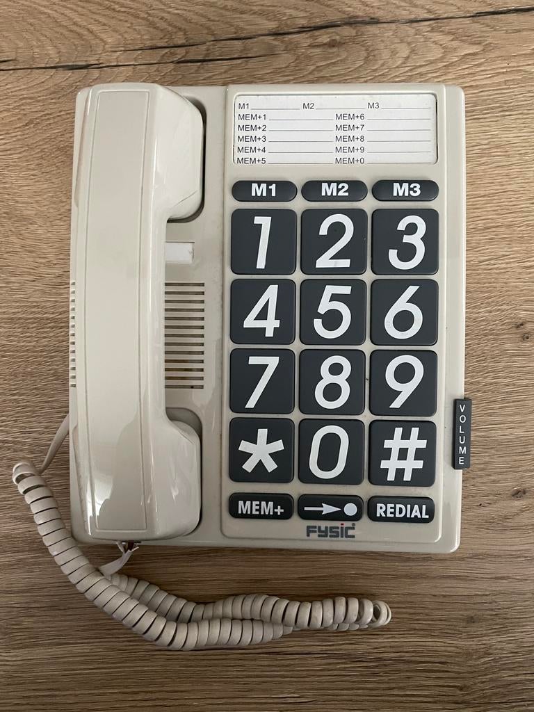 Telefoon voor slechtzienden of senioren, Zo goed als nieuw