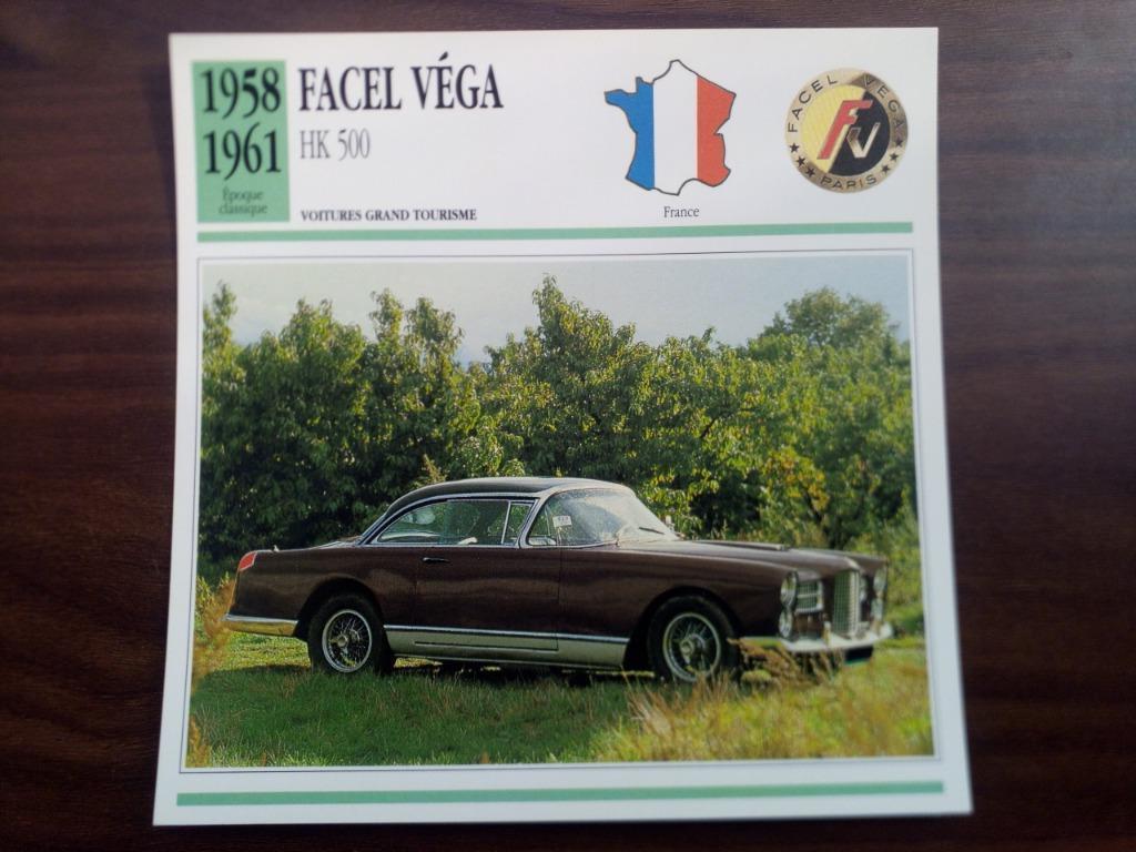 Facel Véga - Fiches période de construction 1958-1966, Enlèvement ou Envoi, Comme neuf, Voitures