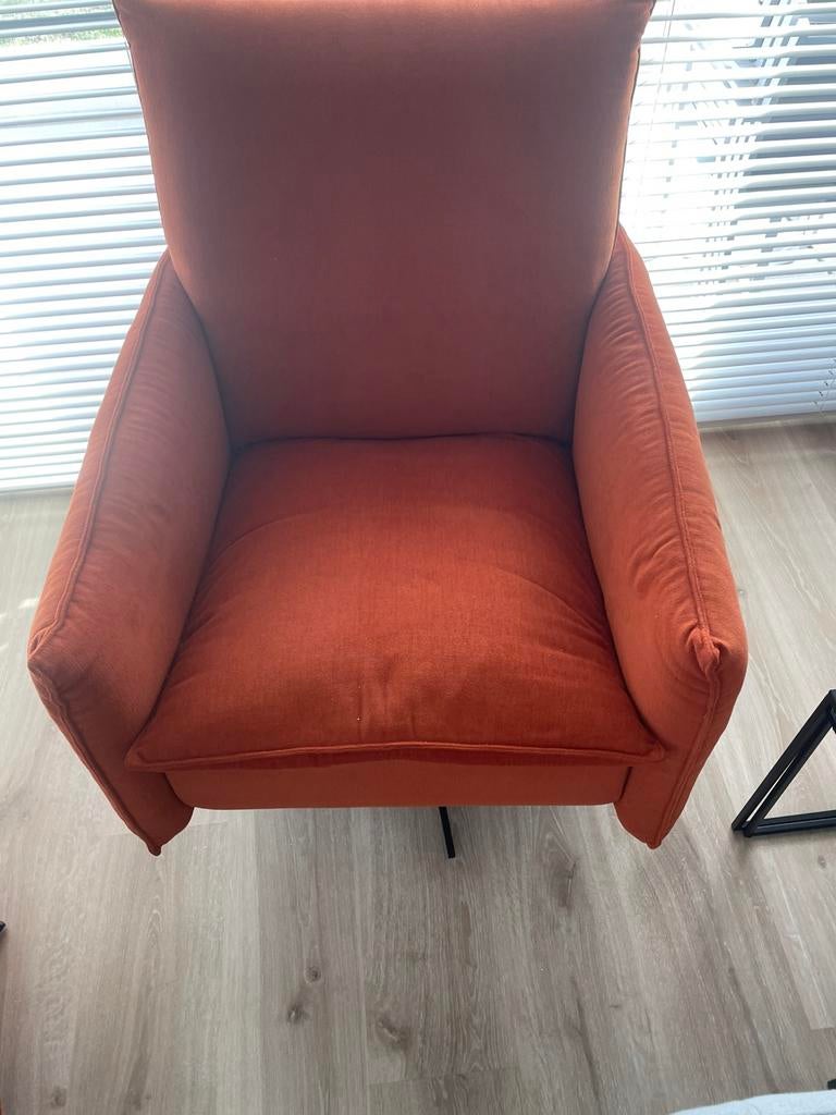 Zeteltje en voetbank, Huis en Inrichting, Fauteuils, Ophalen, Zo goed als nieuw