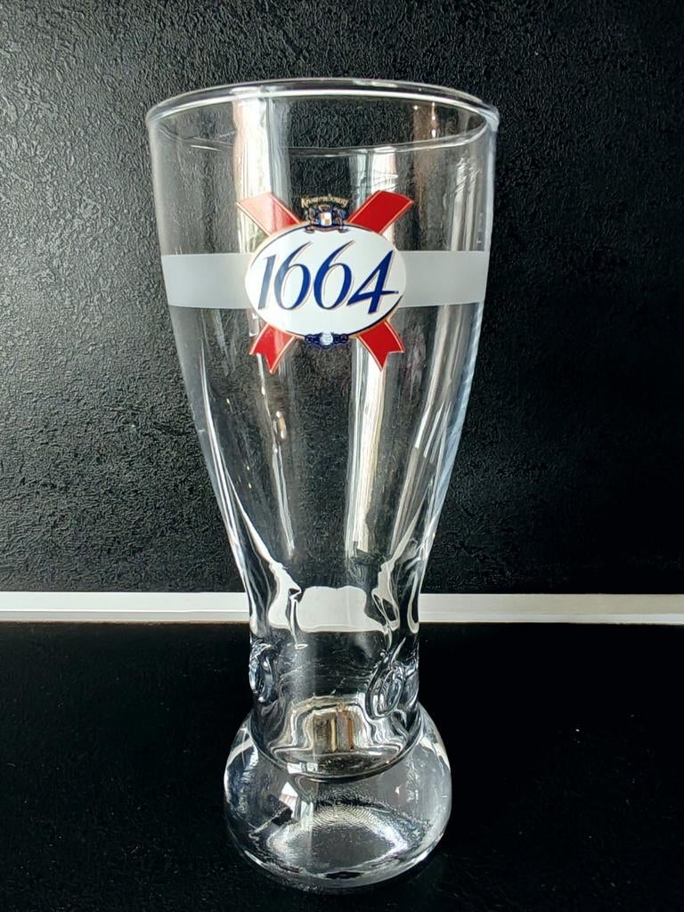 Verre à bière 1664 signé Jérôme Hatt, Collections, Marques de bière, Enlèvement ou Envoi, Comme neuf