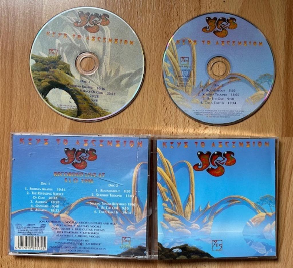 2CD YES - KEY TO ASCENSION - LIVE ANDERSON SQUIRE WHITE HOWE, Enlèvement ou Envoi, Utilisé