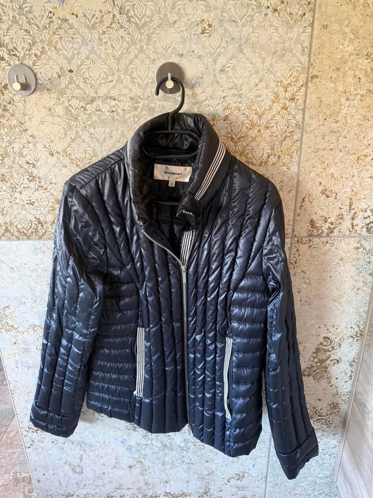 Beaumont jas donsjas gr 38 blauw ZGAN, Ophalen of Verzenden, Zo goed als nieuw, Blauw