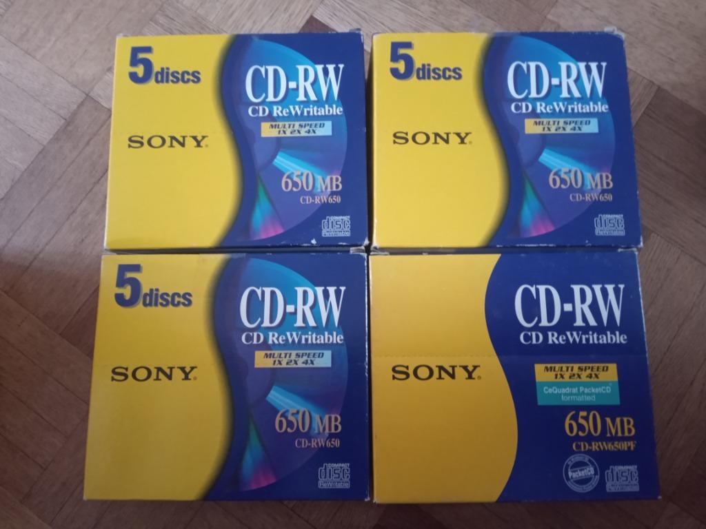 Lot CD RW Sony neuf, Informatique & Logiciels, Enlèvement, Neuf, Cd, Réinscriptible