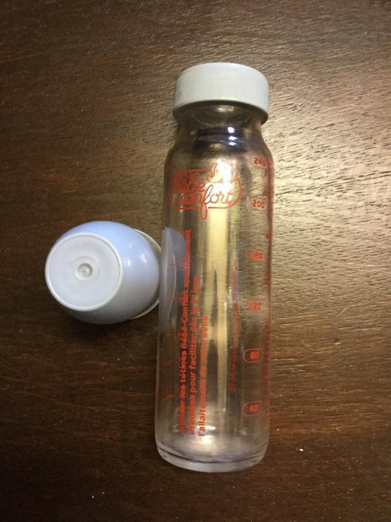 7 glazen  drinkflessen - merk bébé confort, Ophalen of Verzenden