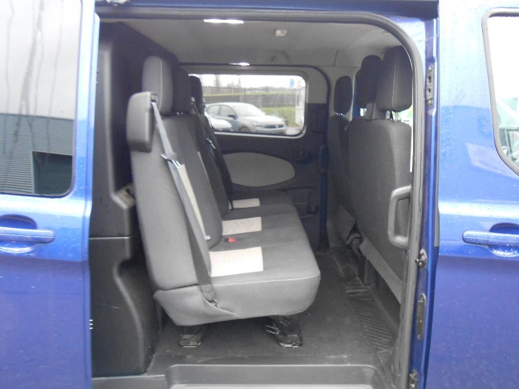 FORD TRANSIT DUBBEL CABINE AUTOMAAT, Auto's, 4 deurs, Euro 6, 4 cilinders, Blauw