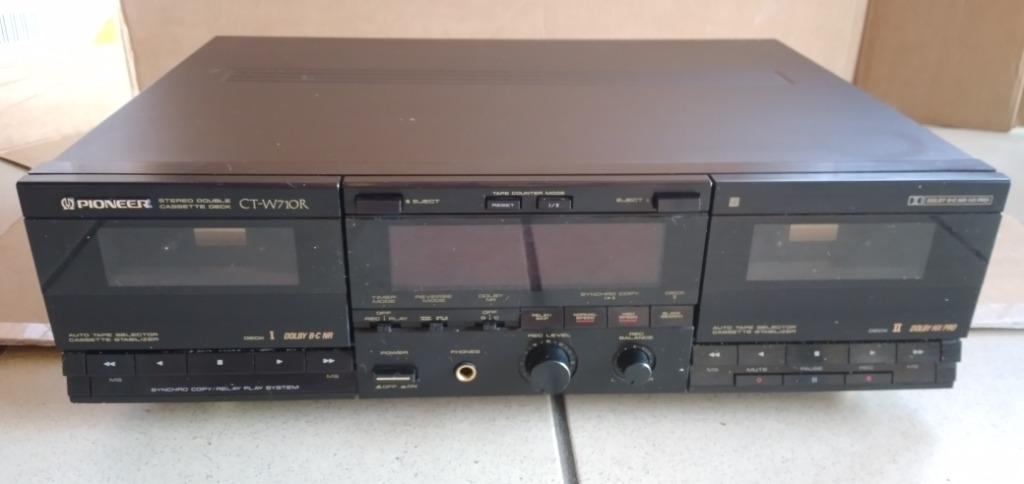 PIONEER CT-W710R dubbeldekscassettes, Audio, Tv en Foto, Cassettedecks, Ophalen, Dubbel, Overige merken