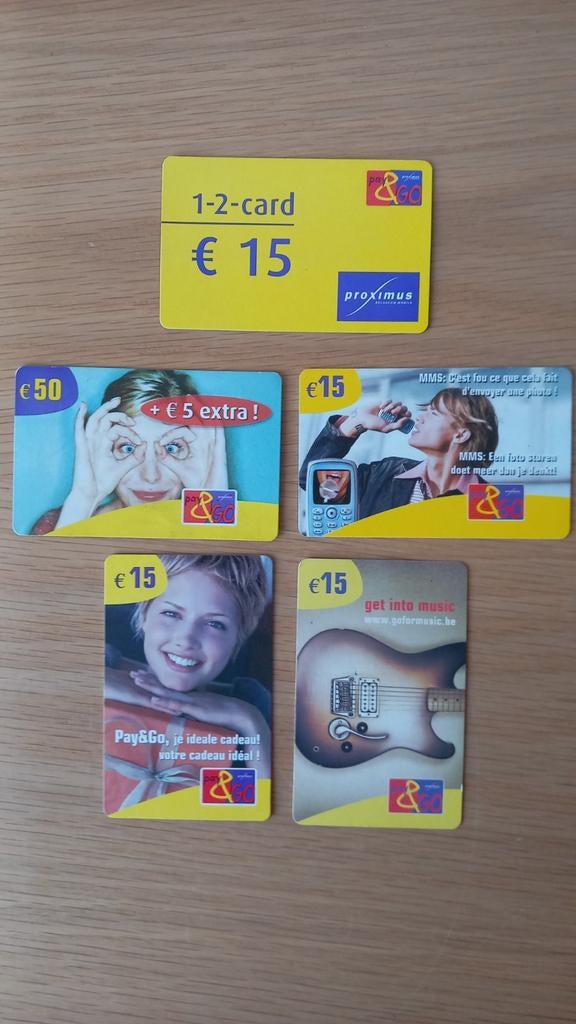 Proximus telefoonkaarten, Ophalen of Verzenden