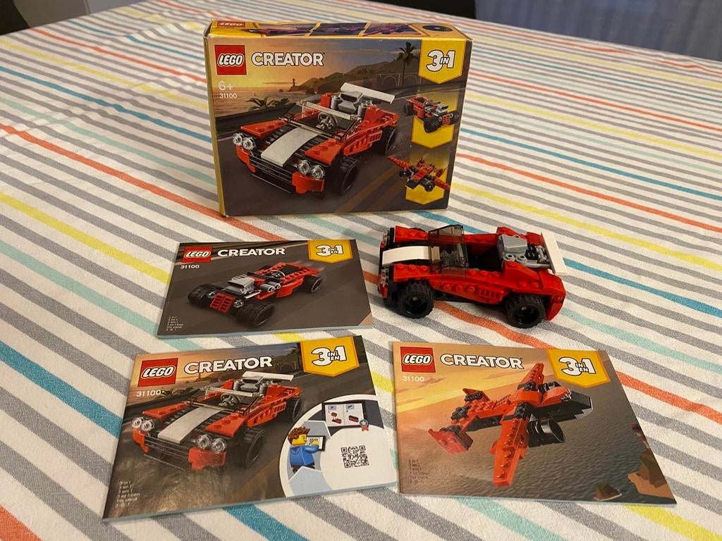 Lego creator 31100 - 3 in 1 sportwagen, Ophalen, Zo goed als nieuw, Lego
