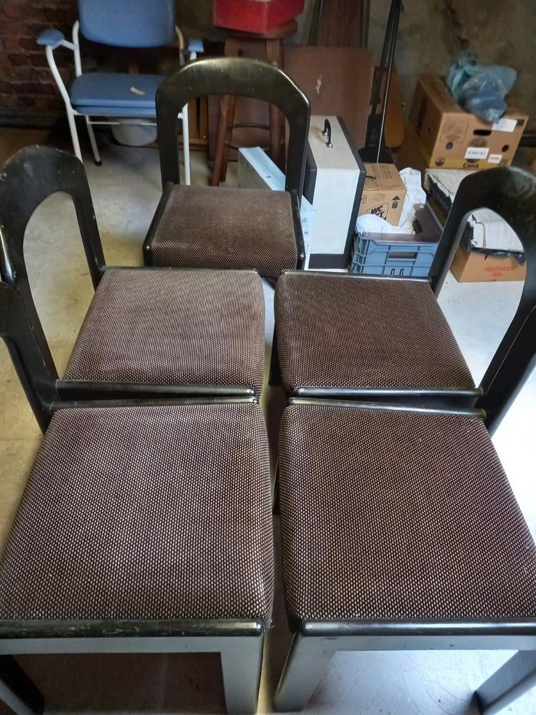 Eetkamerstoelen, Huis en Inrichting, Ophalen, Bruin