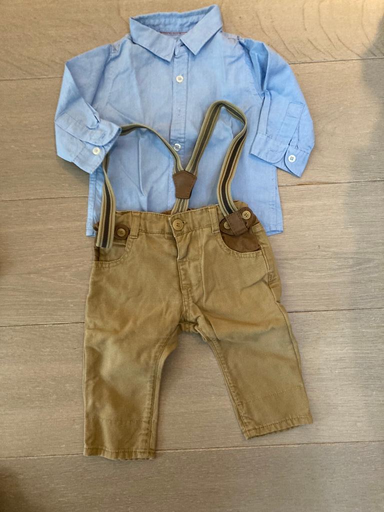 Set Hemd+Broek van Zara (Maat 68 / 3-6 maand), Enfants & Bébés, Vêtements de bébé | Taille 68, Garçon, Enlèvement ou Envoi, Ensemble