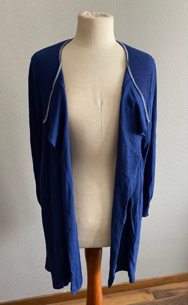 Blauwe vest Devernois maat 40, Kleding | Dames, Maat 38/40 (M), Zo goed als nieuw, Devernois, Verzenden