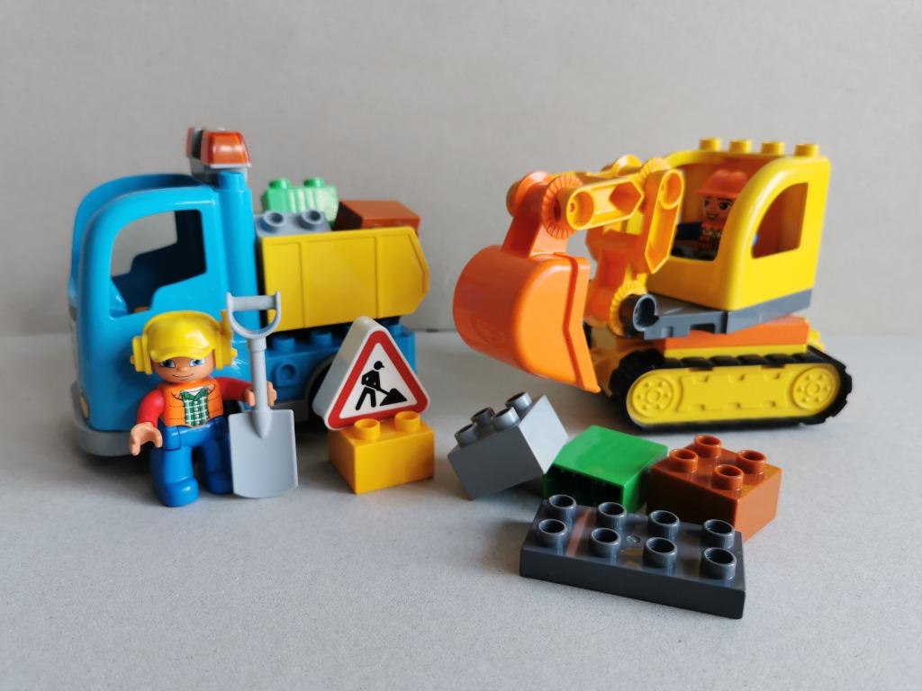 duplo 10812 - camion et pelleteuse, Enlèvement ou Envoi, Utilisé, Ensemble complet, Duplo