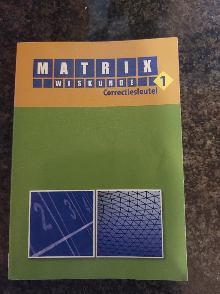 Matrix wiskunde  correctiesleutel 1, Ophalen of Verzenden, Zo goed als nieuw, Overige niveaus, Wiskunde A