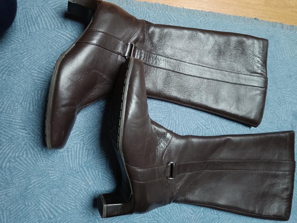 Laarzen bruin, Ophalen, Hoge laarzen, Bruin, Zo goed als nieuw