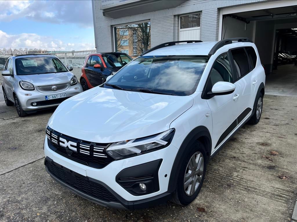 DACIA JOGGER 2023 21% BTW LEZ 2035 5 zitplaatsen, Voorwielaandrijving, Stof, 4 cilinders, Wit