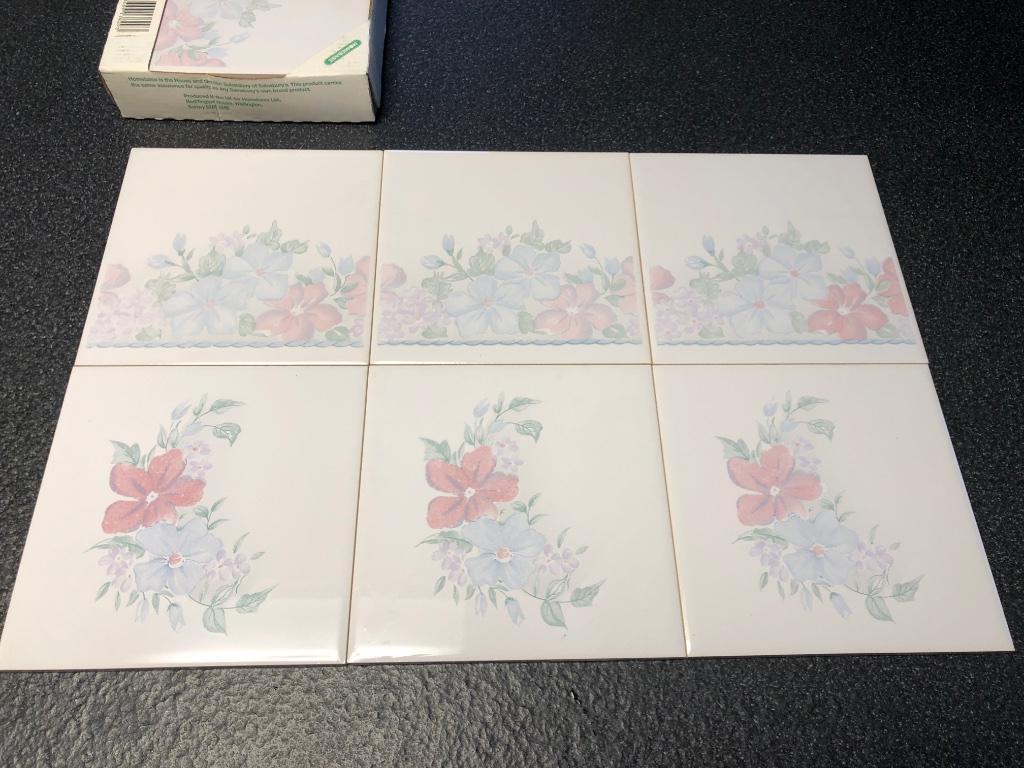 Retro Wandtegels 15x15 cm /20x25 cm gebroken wit, 12+30 m2, Doe-het-zelf en Bouw, Tegels, Nieuw, Wandtegels, Keramiek, Minder dan 20 cm