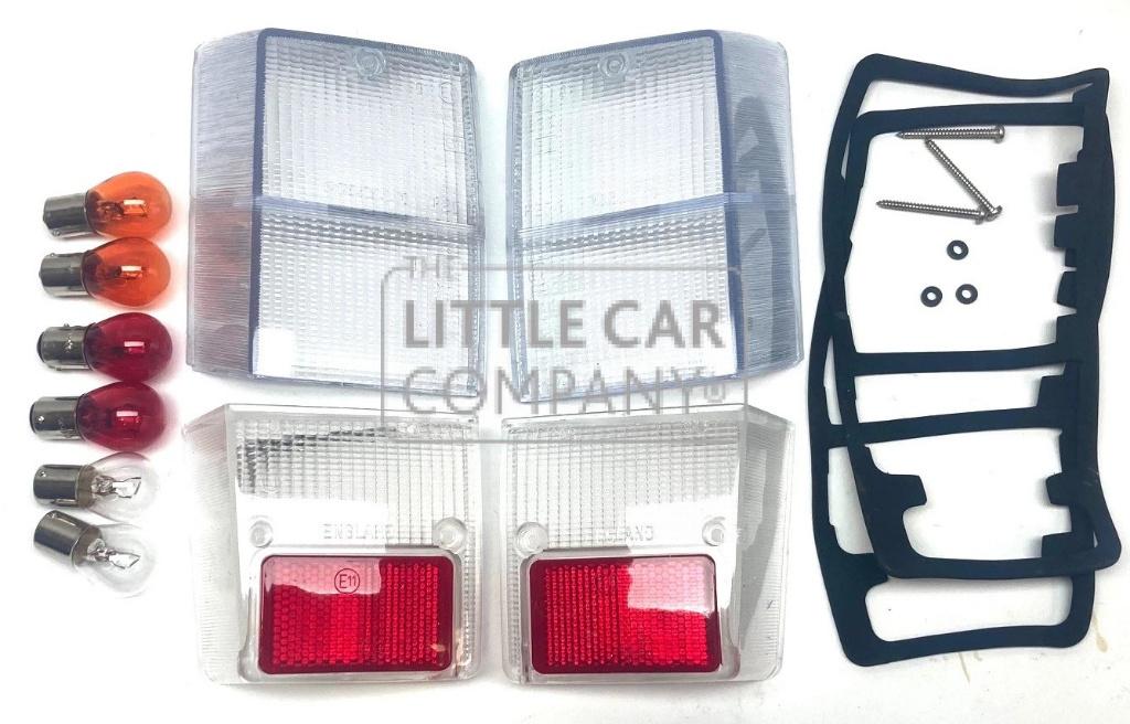 ACHTERLICHT KAPPEN SET COMPLEET , CLASSIC MINI COOPER, Auto-onderdelen, Verlichting, Mini, Oldtimer onderdelen, Overige automerken
