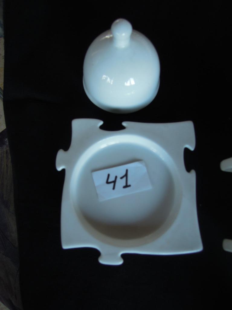 boterpotje met deksel merk: Cosy Trendy porselein, Huis en Inrichting, Ophalen of Verzenden, Zo goed als nieuw, Aardewerk