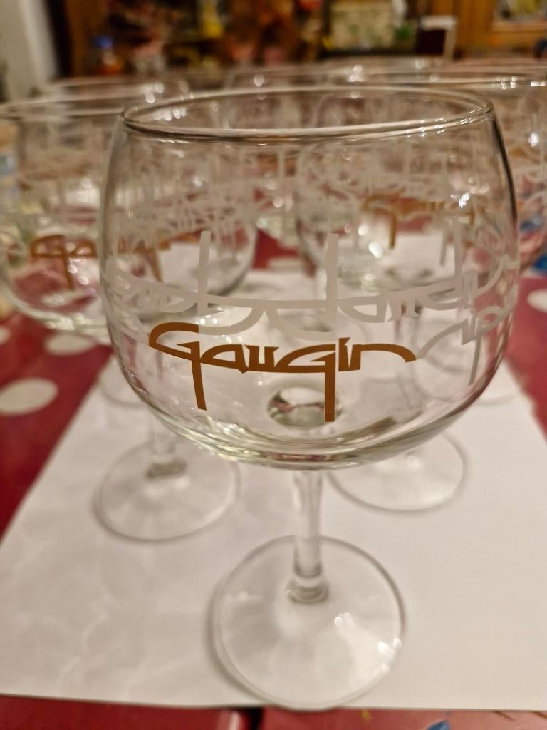Heel mooie set GAUGIN GIN GLAZEN - nieuw - 6 beschikbaar, Verzamelen, Ophalen of Verzenden