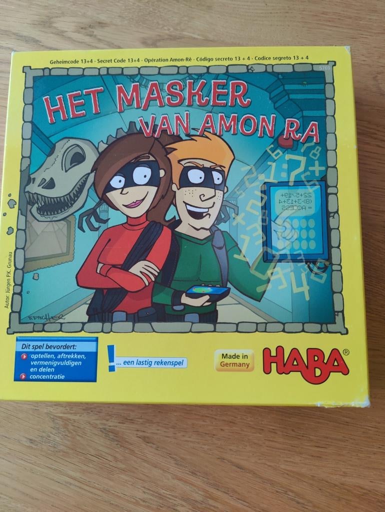 Het masker van Amon Ra - gezelschap/rekenspel, Ophalen of Verzenden, Zo goed als nieuw